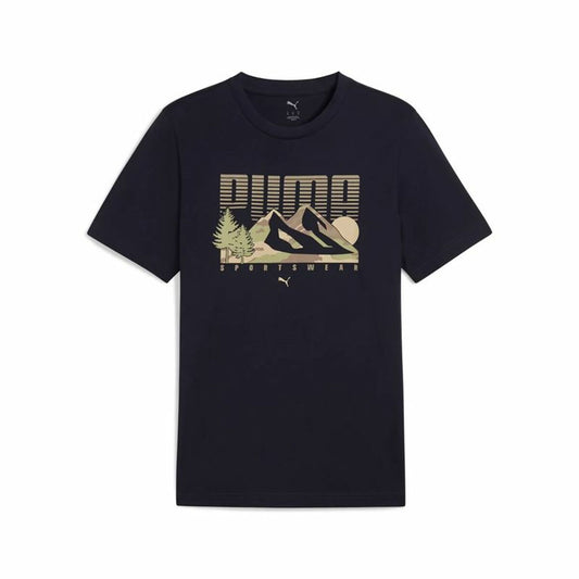 Men’s Short Sleeve T-Shirt Puma Graphics Mountain Tee-0