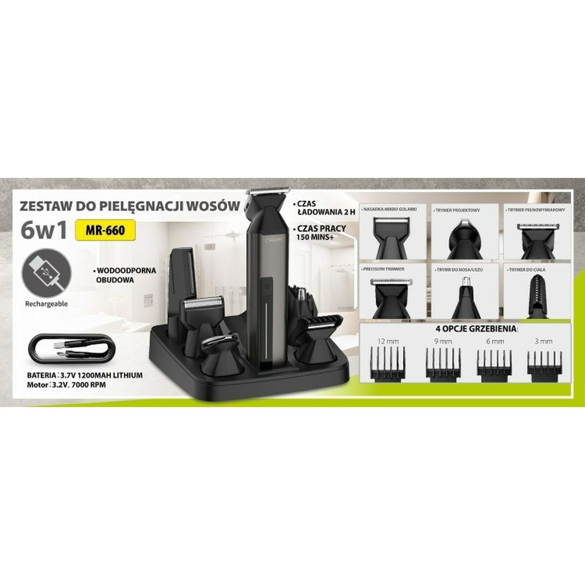 Hair Clippers Feel Maestro MR-660-1