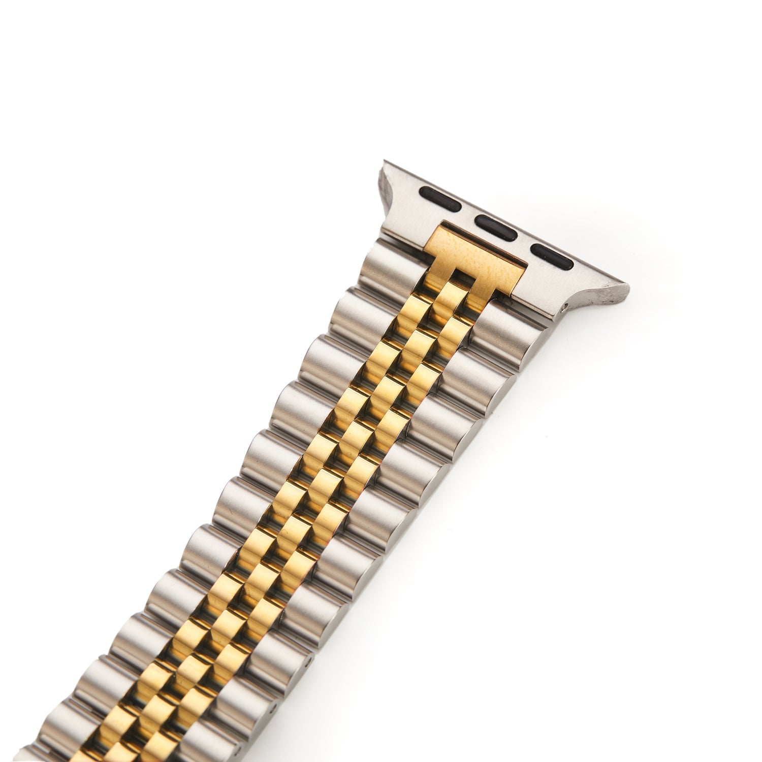 Stainless Steel Link Bracelet Band - The Perth in Silver and Gold Small - Compatible with Apple Watch Size 38mm to 41mm-2
