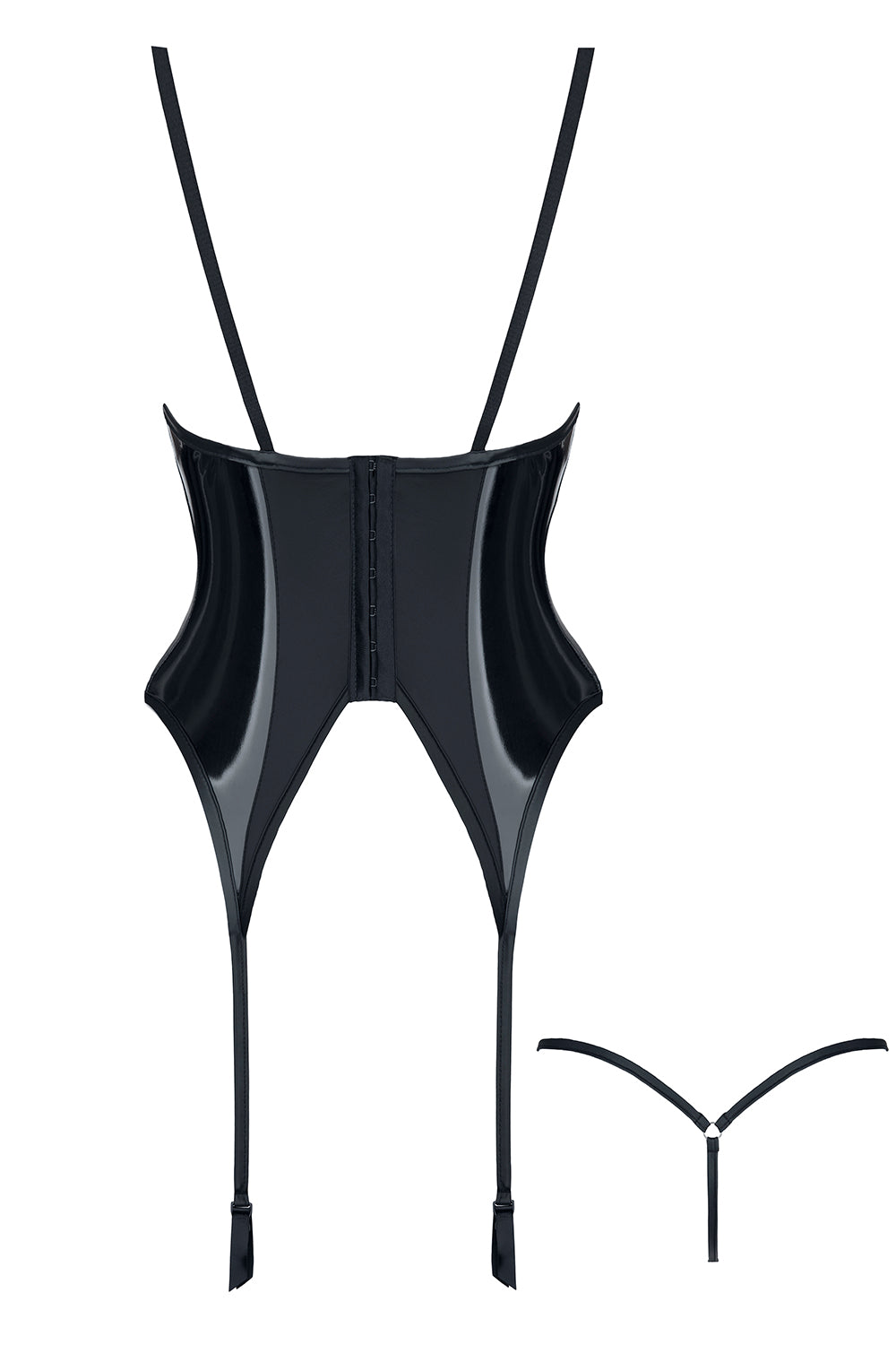 schwarzes Gorset Ruth - XL-1