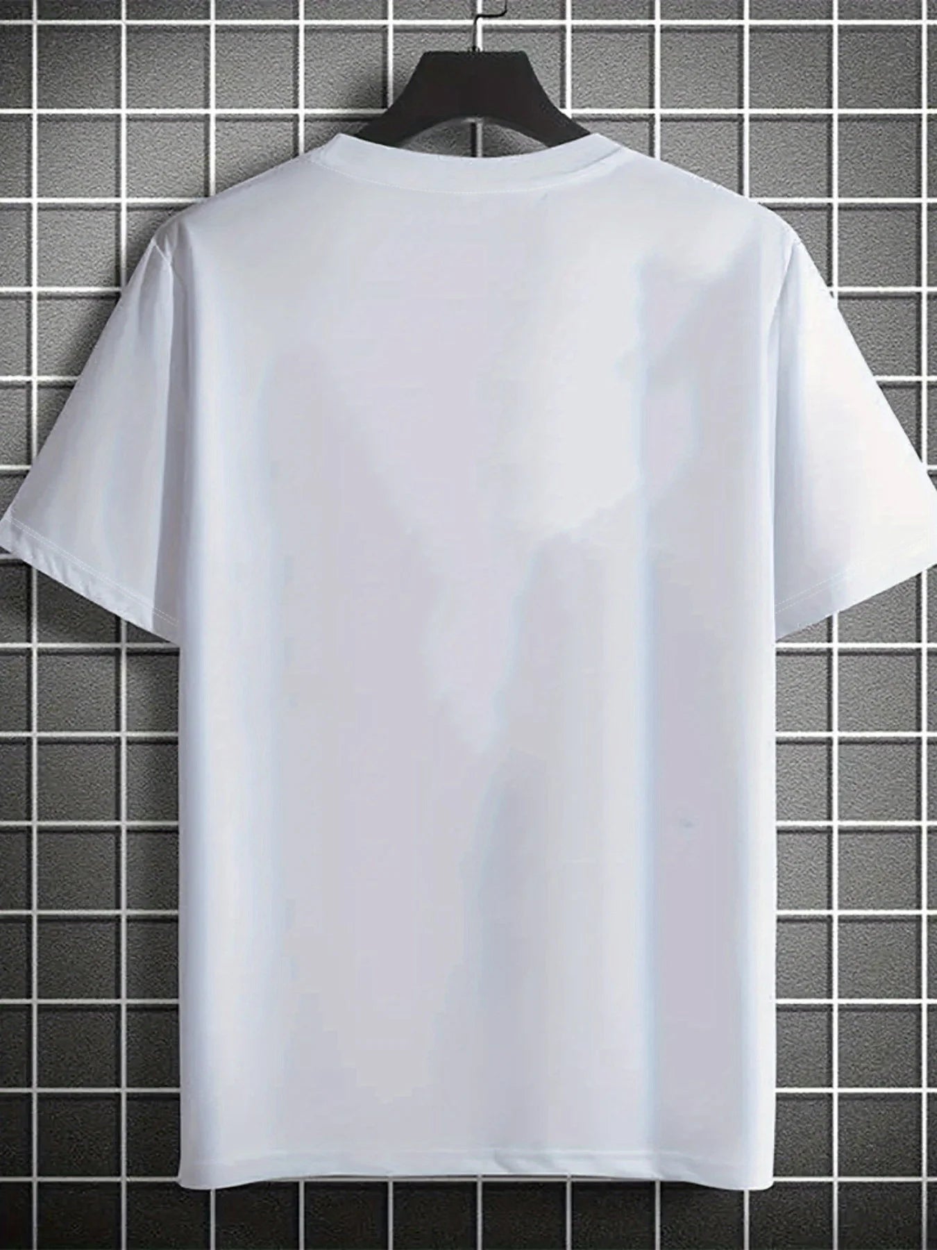 [Summer Tee] Polyester Men's White T-Shirt | "Yes, I'm Single - Now is Your Chance" Tattooed Arms Design